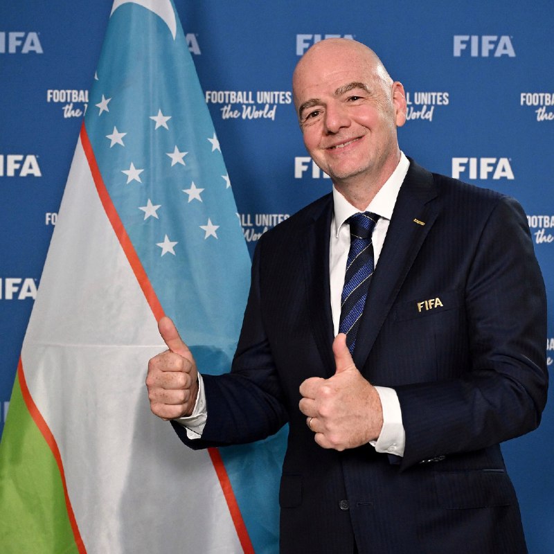 FIFA prezidenti Janni Infantino O‘zbekistonga tashrif buyuradi