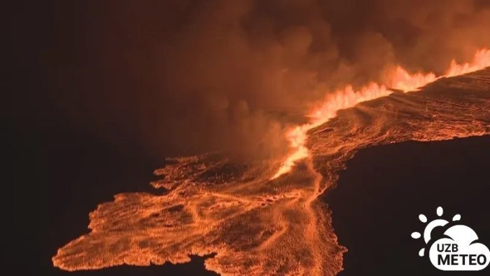 Islandiyaning Grindavik shaharchasiga yaqin xududda yana vulqonlar uyg‘ona boshladi