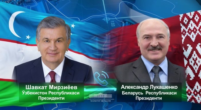 Shavkat Mirziyoyev  Lukashenko bilan telefon orqali muloqot qildi