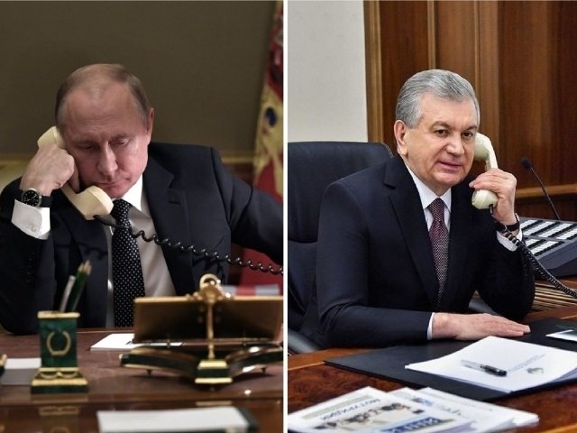 Shavkat Mirziyoyev Putin bilan telefon orqali suhbatlashdi