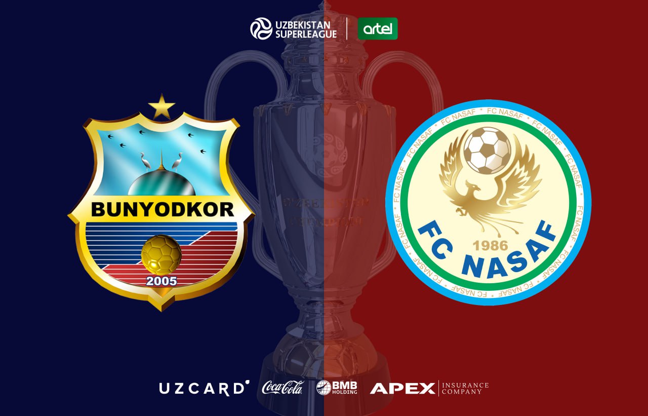 «Bunyodkor» — «Nasaf» o‘yini Jar stadionida o‘tkaziladi